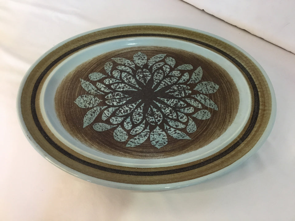 Franciscan Brown/Blue Ceramic Platter