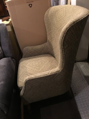 World Market Wing Back Gold Chair