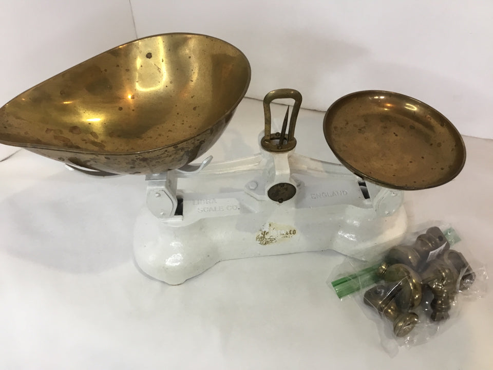 Librasco Vintage White Brass Scale