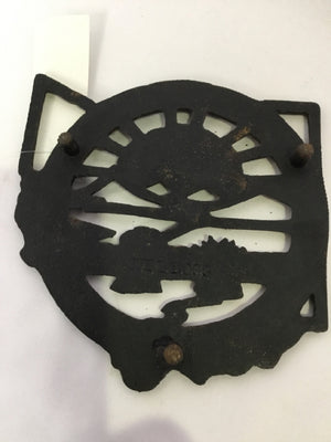 Vintage Black Cast Iron Trivet