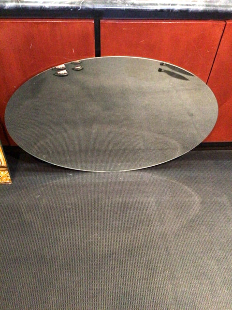 Silver Oval Mirror
