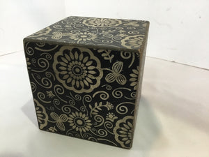 Nesting Wood Set of 2 Black/White Box