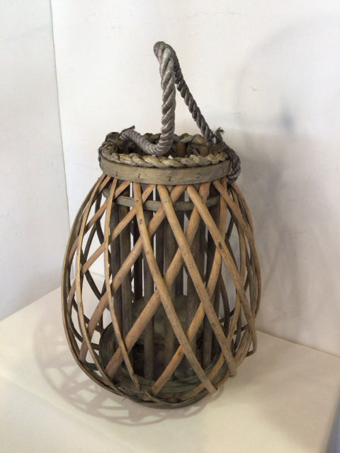 Candleholder Natural Wood Lantern