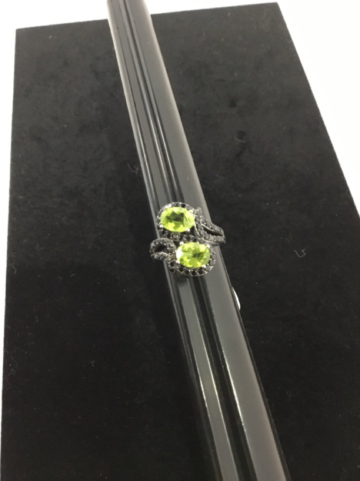 Green Rhinestone Ring