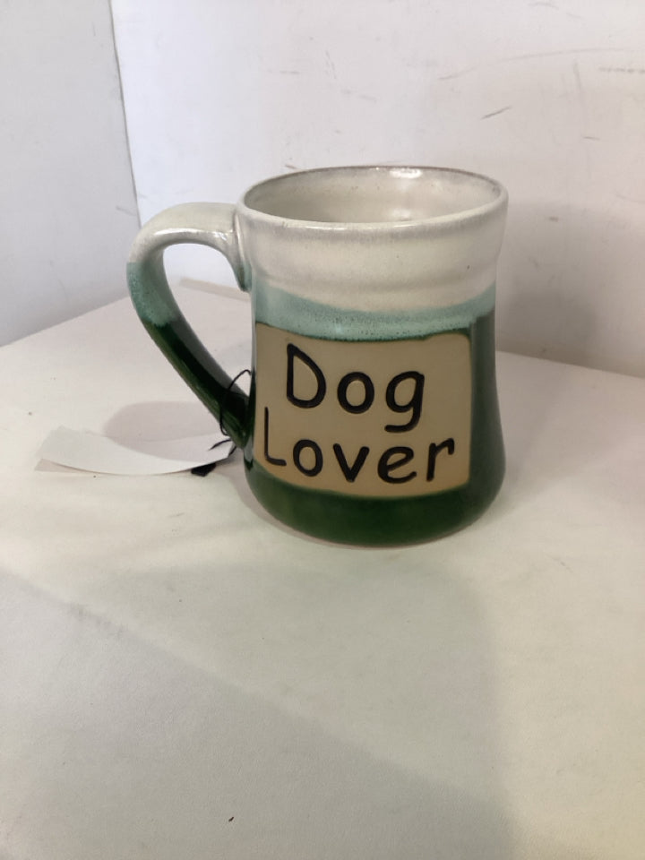Green/White Ceramic Mug