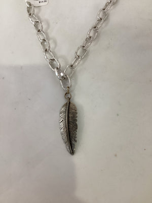 Silver Feather Necklace