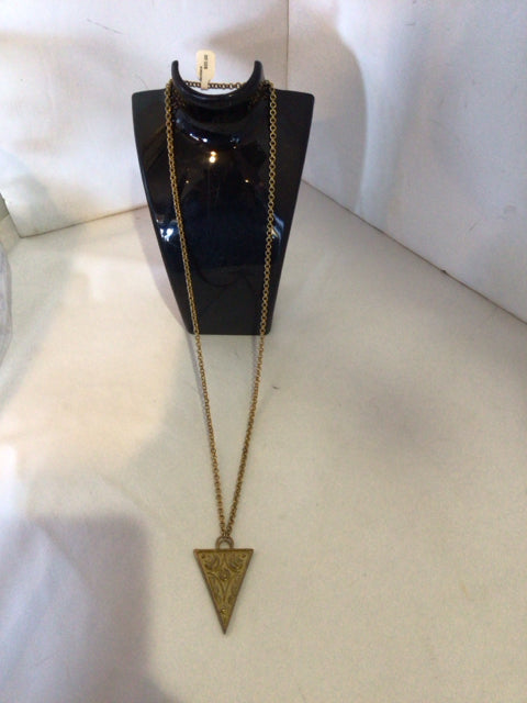 Gold Triangle Necklace