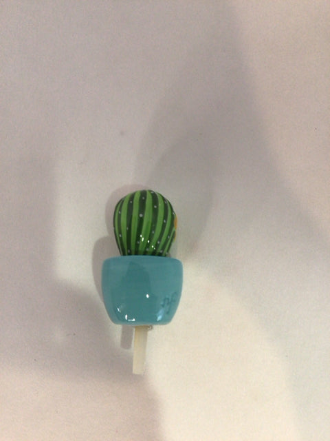 Nora Fleming Green/Beige Ceramic Cactus Misc