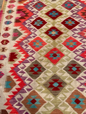 Wool 6 x 8 Cream/Multi Rug