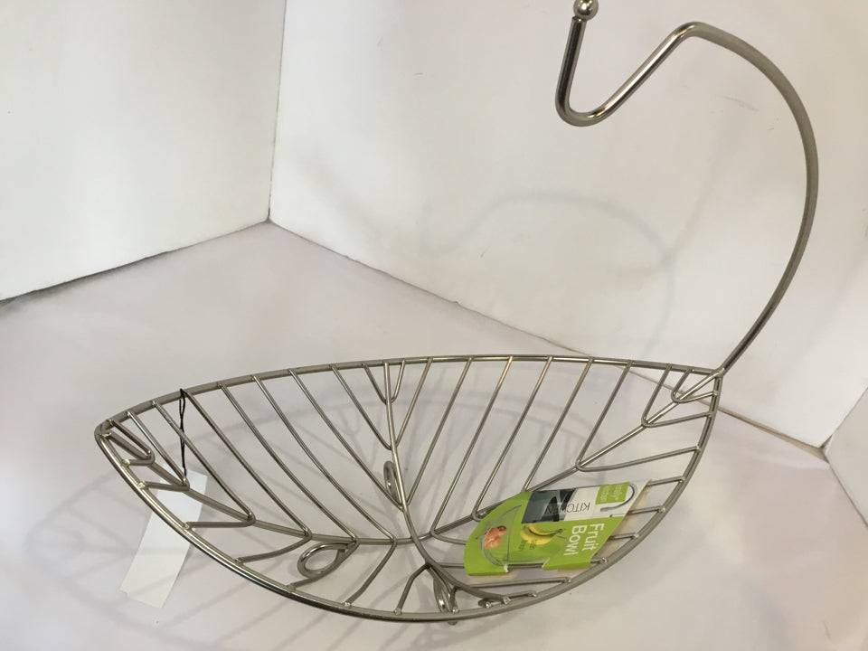 Fruit Silver Metal Banana Bowl