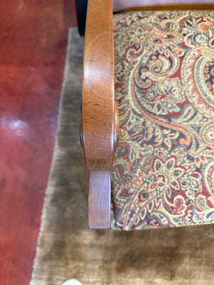 Fairfield Wood Paisley Upholstered Brown/Multi Chair