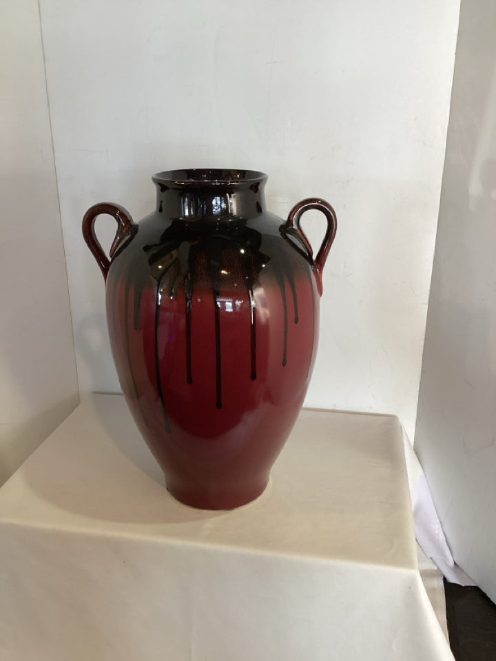Red/Black Ceramic Vase