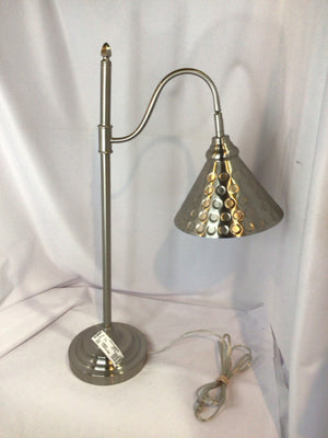 Silver Hammered Lamp