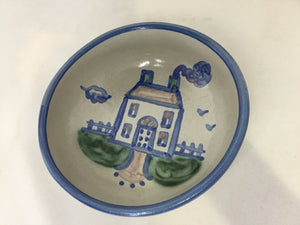 Gray/Blue Pottery Bowl