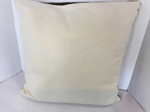 Multi-Color Cotton Embroidered Abstract Face Pillow