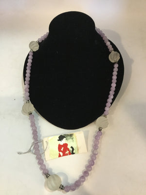 Vintage Purple Beaded Amethyst Necklace