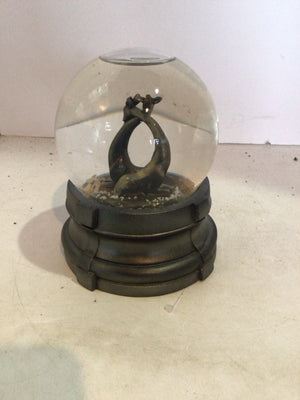 Bronze Giraffe Snow Globe