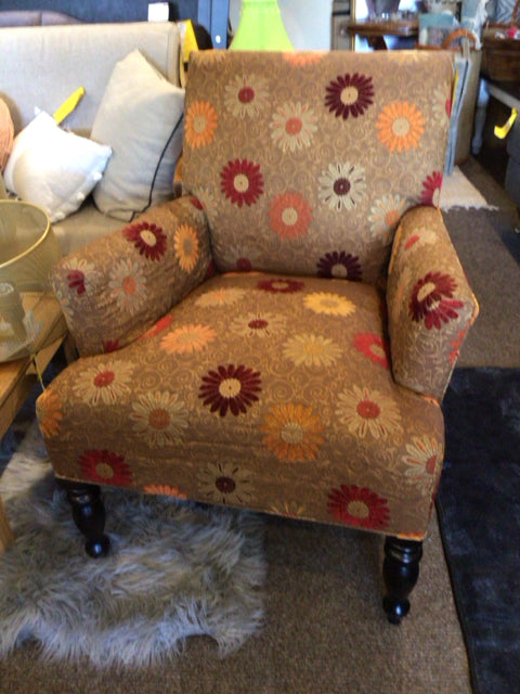 Modern Upholstered Gold Chair
