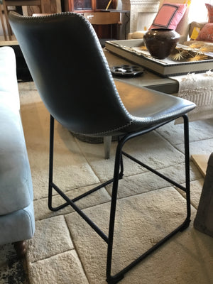 Bar Height Vinyl Gray Barstool/Bar Stool