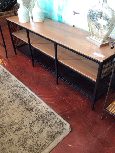 Wood Brown/black TV Stand