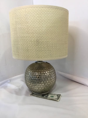 Silver Resin Lamp