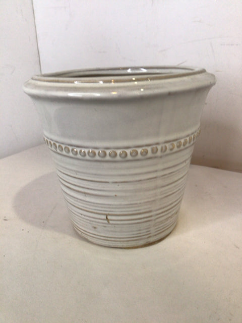 White Ceramic Planter