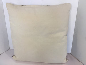 Multi-Color Cotton Embroidered Abstract Face Pillow