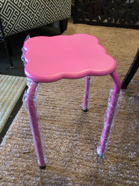 Outdoor/Outside Plastic End/Side Pink Table