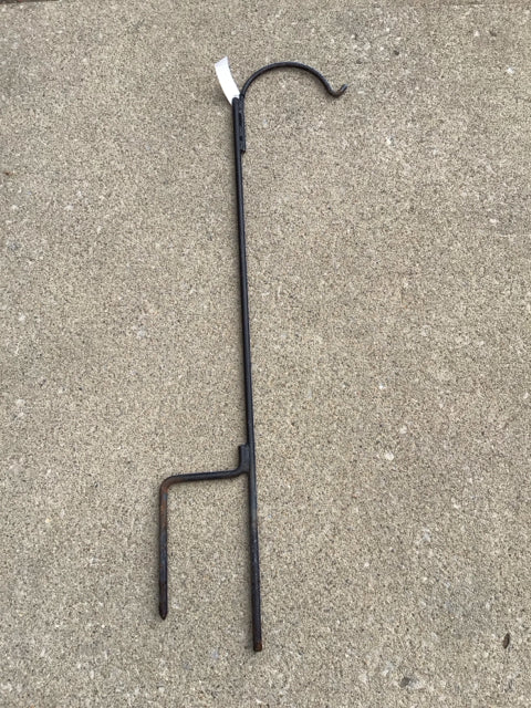 Black Wrought Iron Outdoor Shepard's Hook