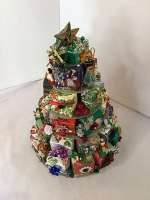 Christmas Multi-Color Paper Package Tree Holiday Item
