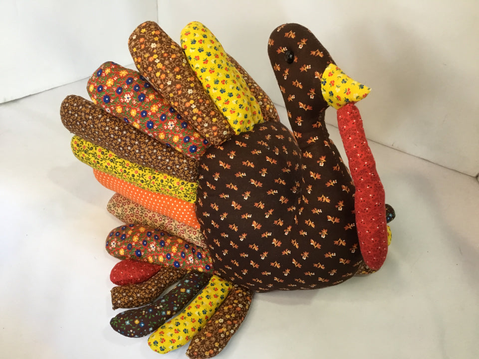 Thanksgiving Autumn Fabric Turkey Holiday Item