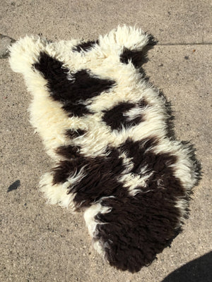 Sheepskin Black/White Rug