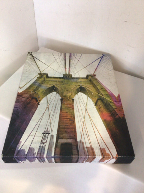 Modern Multi-Color Bridge Stretch Canvas Art