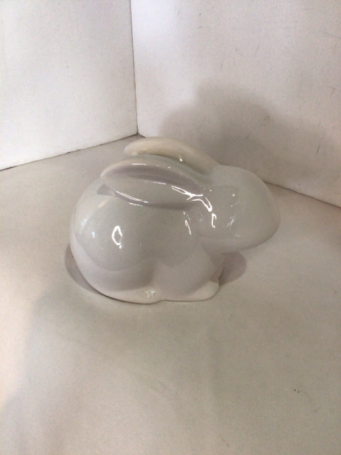 Crate & Barrel White Ceramic Bunny Figurine