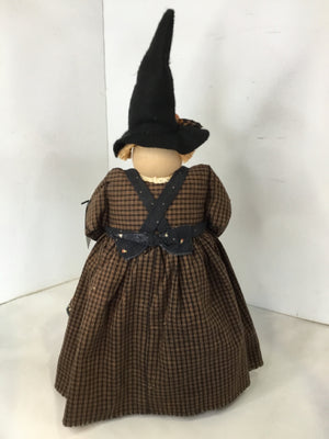 Fall Black/Orange Fabric Pilgrim Holiday Item