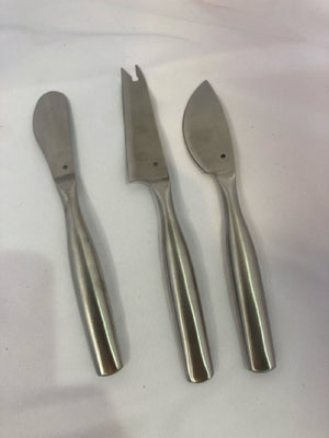 Boska Silver Cheese Set of 3 Knife Set