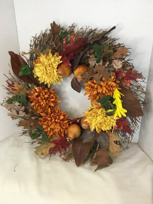 Orange/Green Wreath
