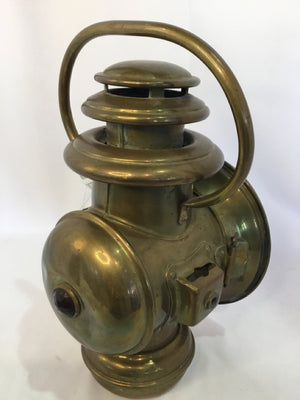 Vintage Brass Brass Railroad Lantern