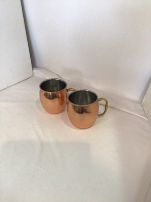 Pair Copper Mug Set