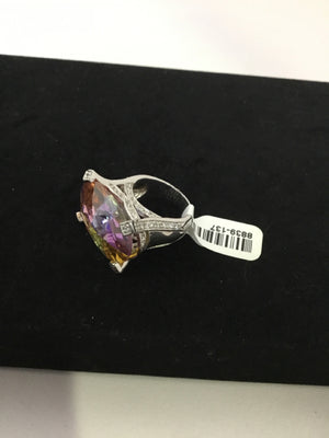 Purple Rhinestone Ring