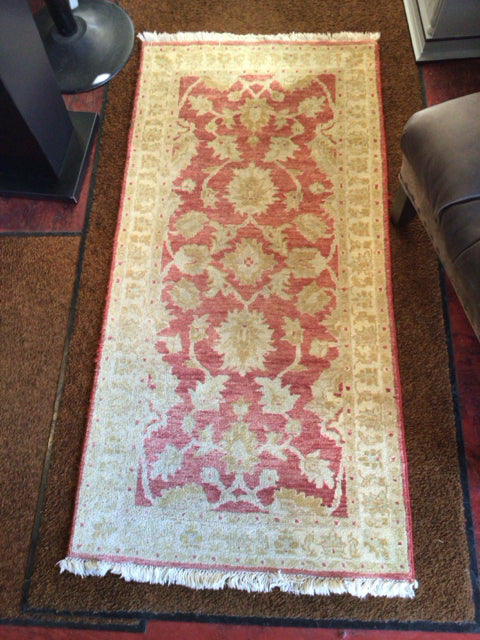 Runner Wool Red/Tan Rug