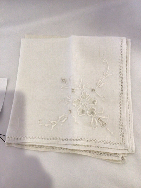 Cream Linen Pair Napkins