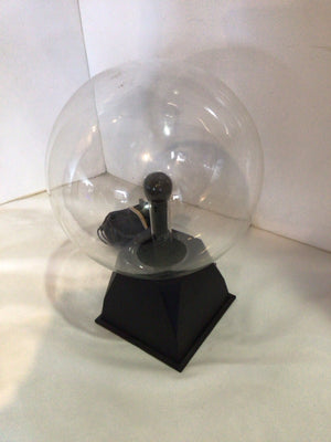 Clear/Black Glass Round Lamp