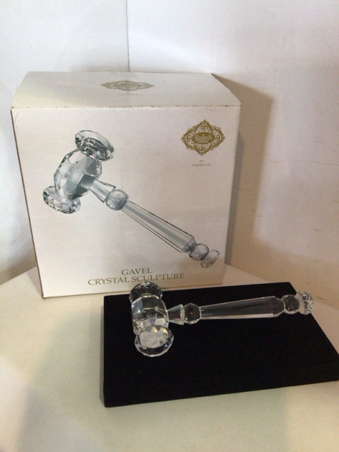 Godinger Gavel Crystal Sculpture