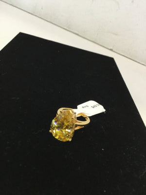 Yellow Rhinestone Ring