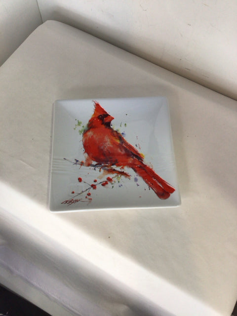 Dean Crouser White/Red Cardinal Plate