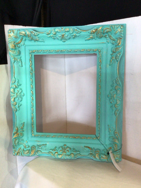 Teal/Gold Plastic Frame