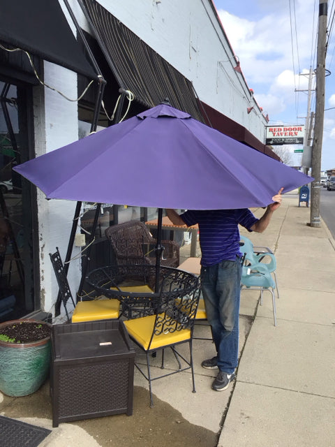 Navy Nylon Outdoor/Outside Umbrella