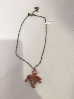 Kirk's Folly Orange Octopus Necklace