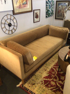 Havenly Bench Velvet AS IS Camel Sofa/Couch CHBGPVQ6